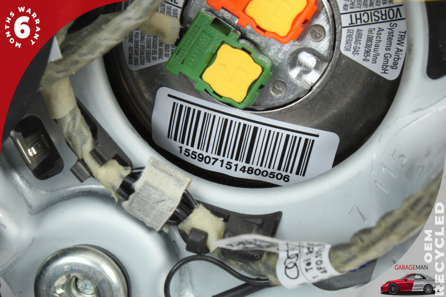2007-2015 Audi Q7 Front Left Side Steering Wheel Airbag Air Bag 4L0880201K OEM
