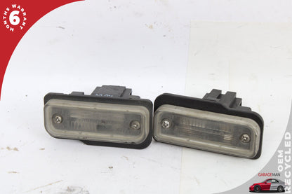 2003-2009 Mercedes W219 CLS550 Rear Trunk License Plate Lamp Set 2038200256 OEM