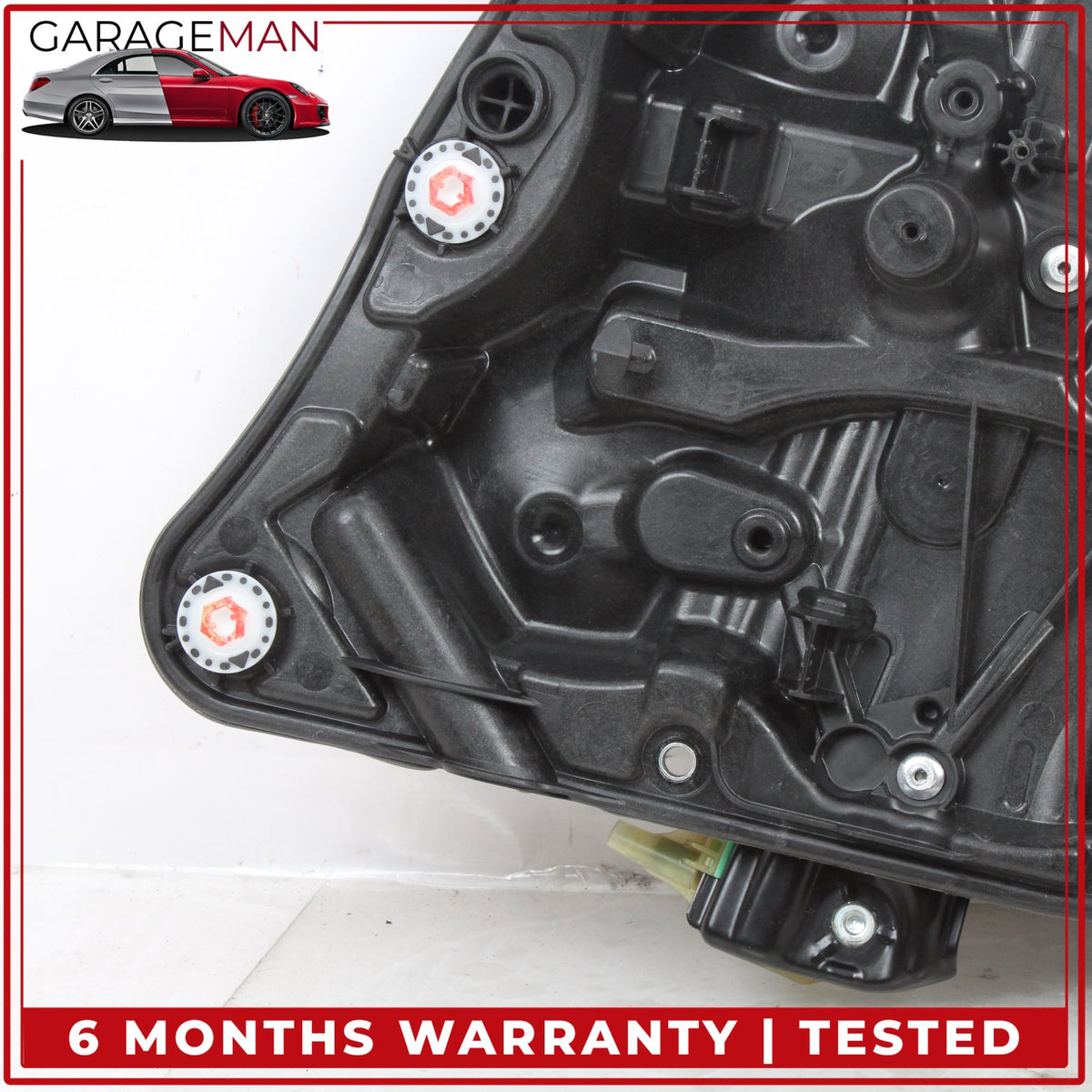 2017-2023 BMW 530e G30 Rear Right Side Window Regulator w/ Carrier 7365168 OEM