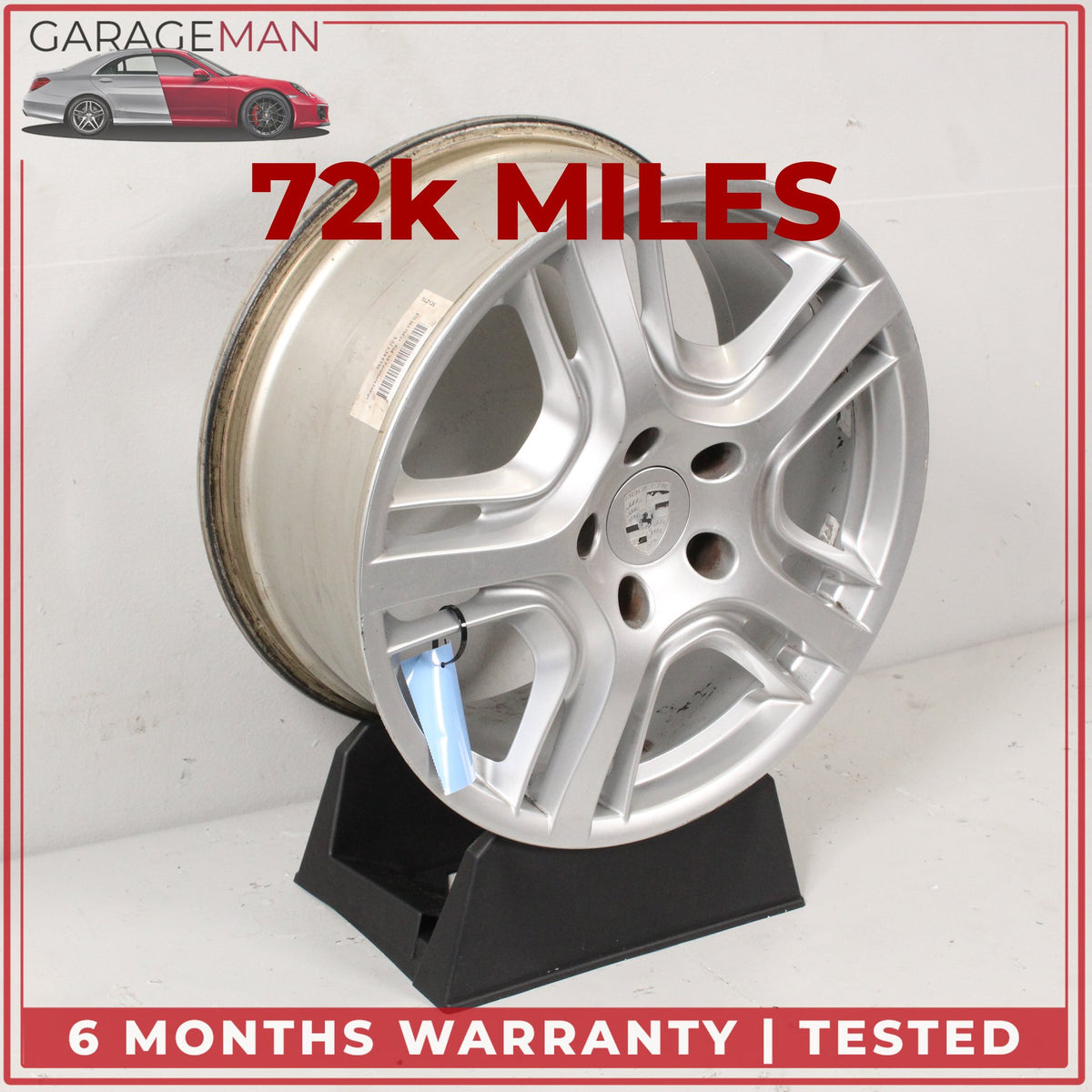 2010-2016 Porsche Panamera 970 9JX19 ET61 Front Wheel Rim Silver 97036215801 OEM