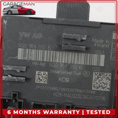 2015-2023 Audi TTS TT A3 Front Left Door Control Module 5Q0959593E OEM