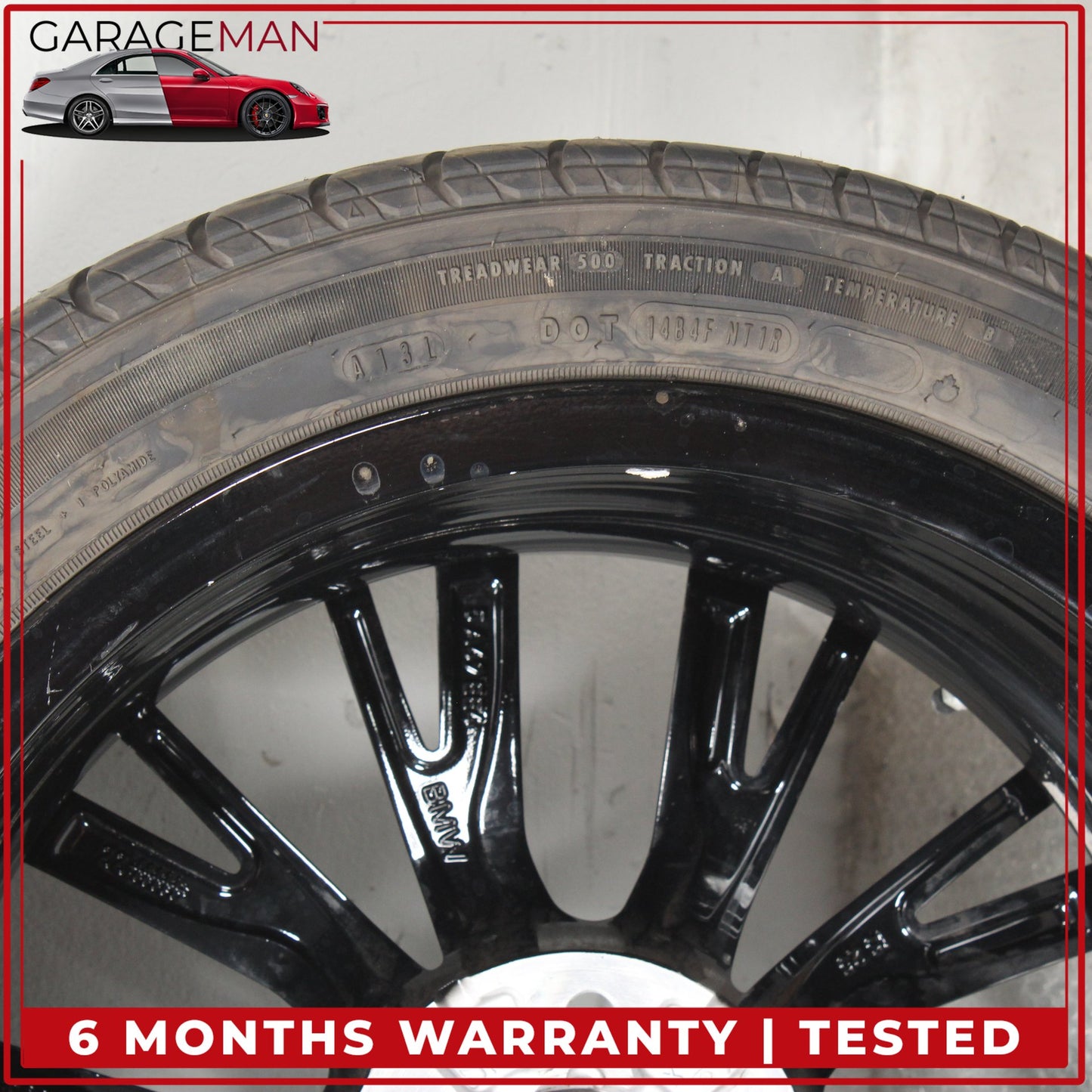 2023-2025 BMW 330i 330e Front or Rear Wheel Rim w/ Tire Black 7.5JX18H2ET25 OEM