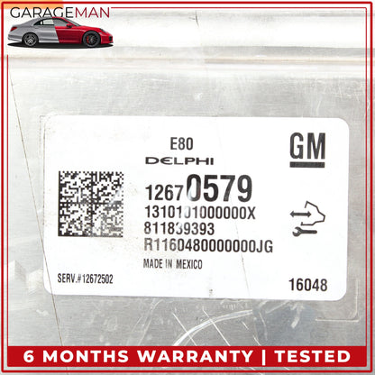 2016-2019 Buick Cascada Convertible ECM ECU Engine Control Module 12670579 OEM