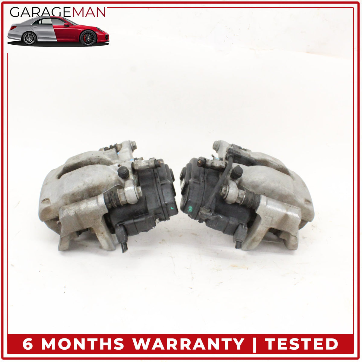 2012-2019 Mercedes W166 ML350 Rear Left and Right Brake Caliper w/ Actuator Set