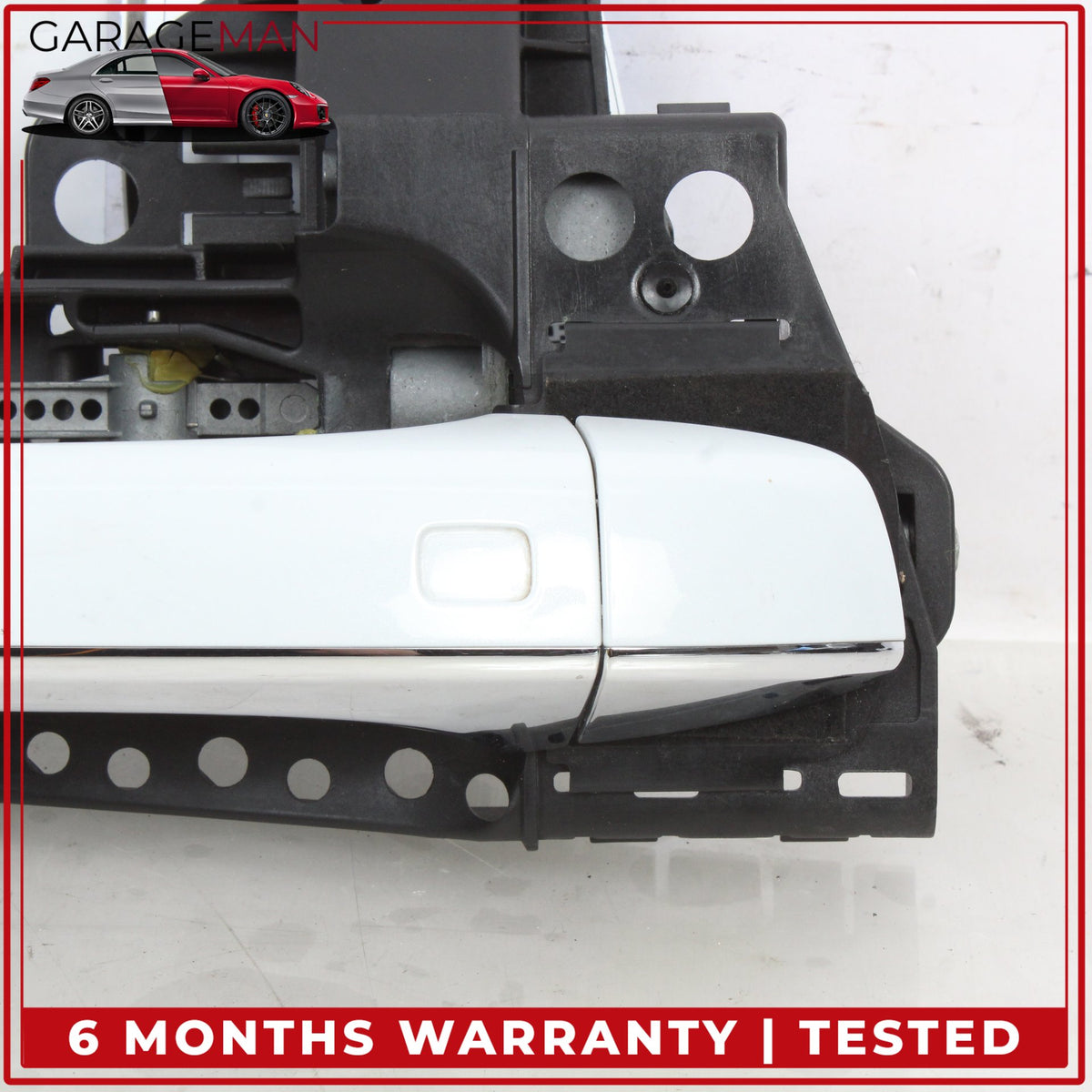 2011-2018 Audi A8 S8 Rear Right Exterior Door Handle Glacier White Metallic OEM