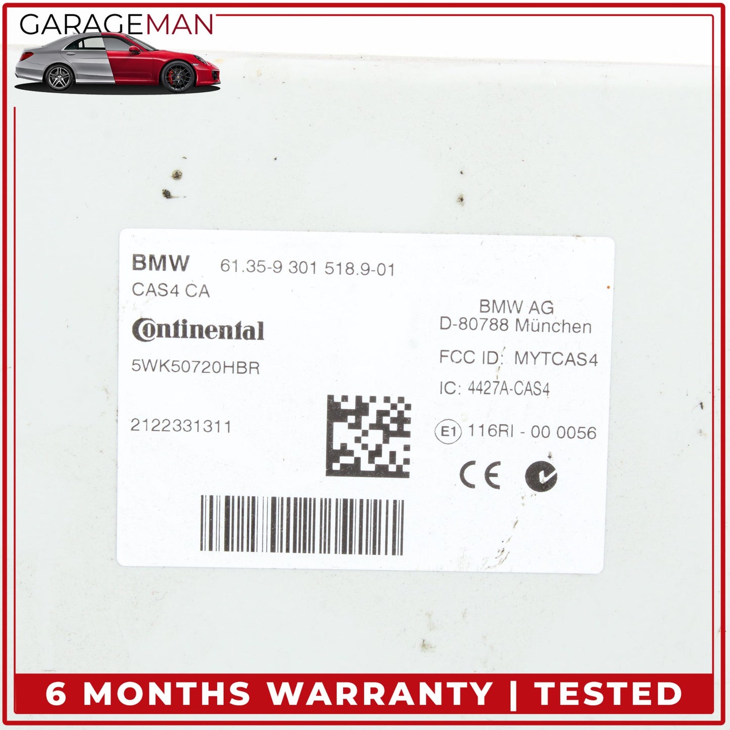 2012-2019 BMW 650i 640i F06 Anti Theft Locking Control Module Unit 9301518 OEM