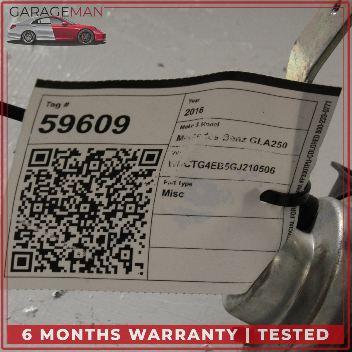 2014-2020 Mercedes X156 GLA250 Front Bumper Reinforcement Bar w/ Sensor OEM