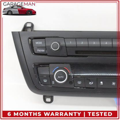 2012-2018 BMW 328d A/C Climate Control Operating Audio Unit Panel Assembly