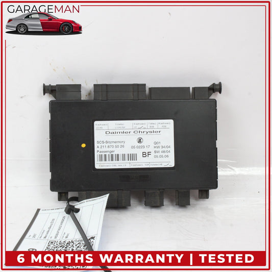 2003-2012 Mercedes W211 E350 E320 Front Right Seat Control Module 2118201185 OEM