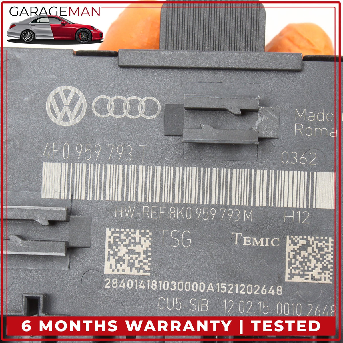 2010-2015 Audi Q7 Front Left Driver Side Door Control Module Unit 4F0959793T OEM