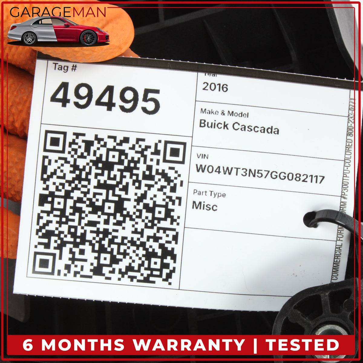 2016-2019 Buick Cascada Automatic Transmission Shift Lever Assembly 13348735 OEM