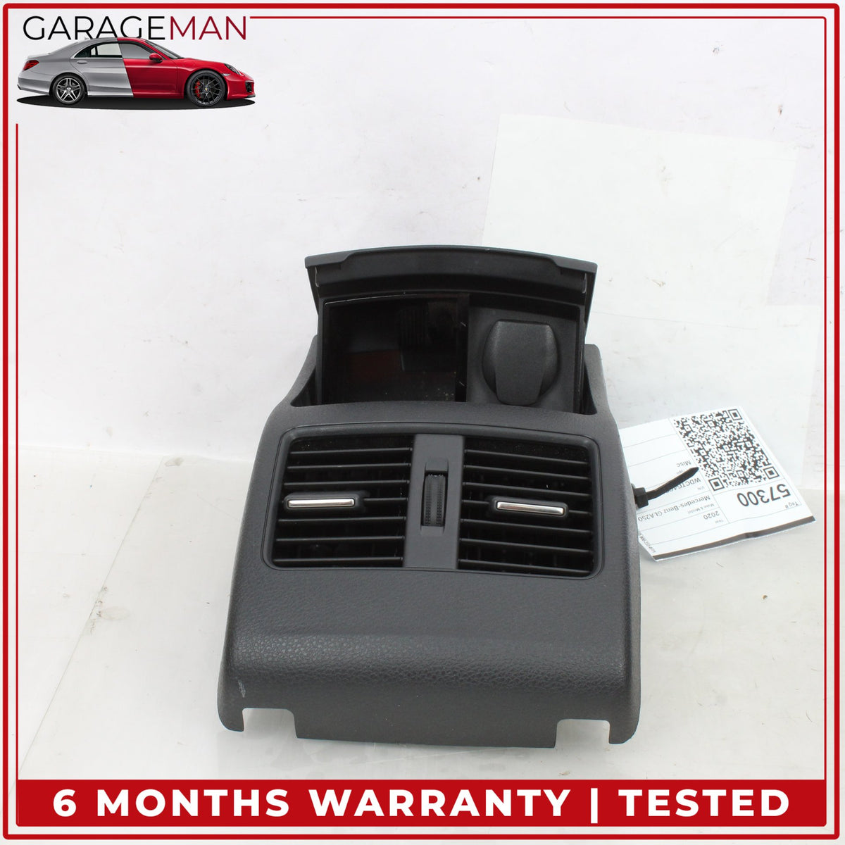 2014-2020 Mercedes X156 GLA250 Rear Center Console A/C Air Vent Trim Black OEM