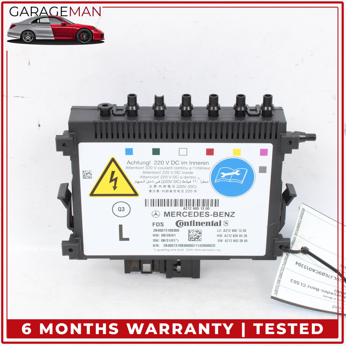 2010-2018 Mercedes W218 CLS63 AMG Front Left Side Seat Lumbar Control Module OEM