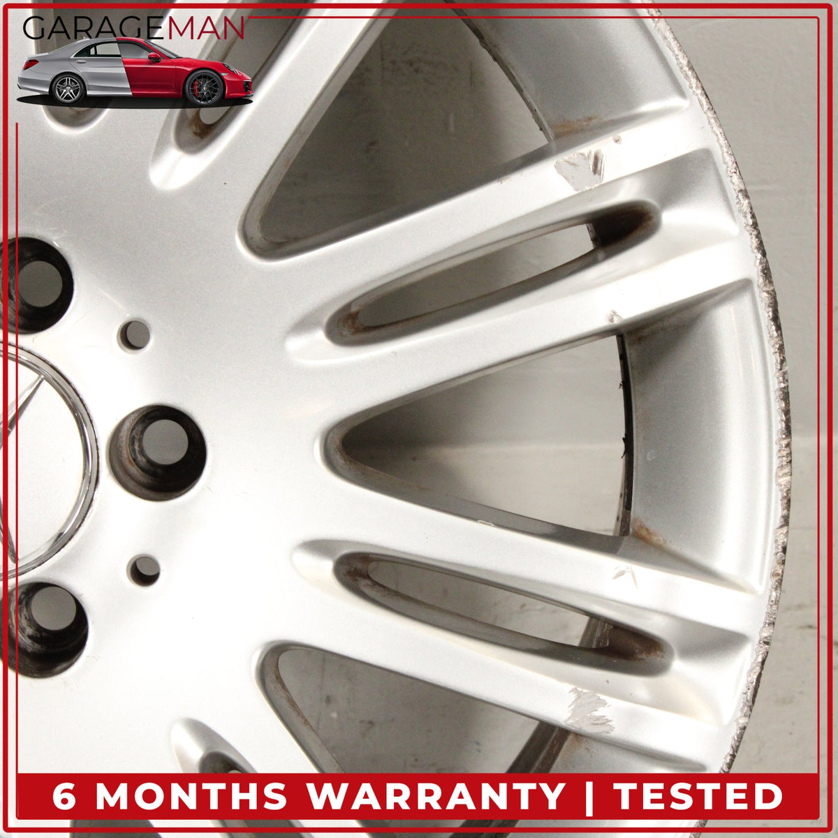 2007-2009 Mercedes W211 E350 E550 Rear Wheel Rim 9JX18H2 ET39 2114015402 OEM