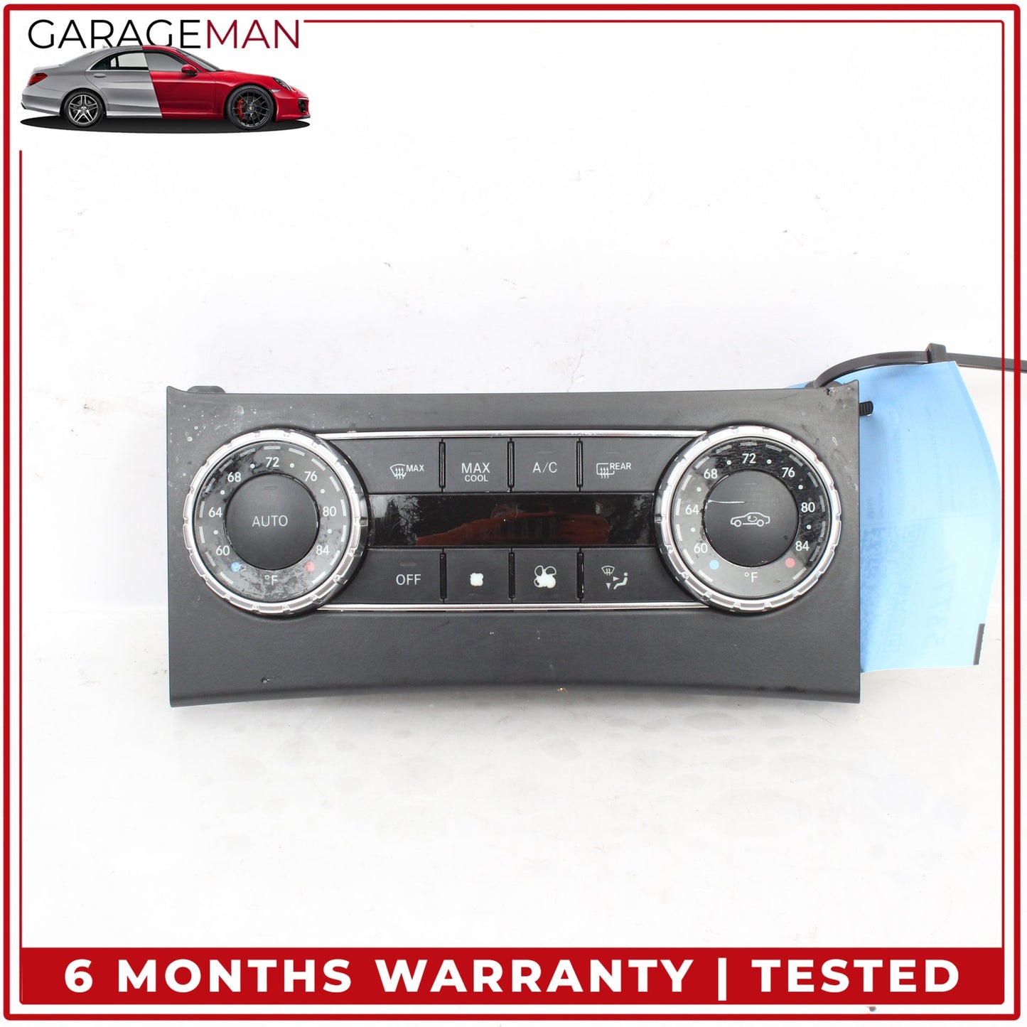 2012-2015 Mercedes W204 C250 A/C Heater Climate Control Switch Panel w/ Trim OEM