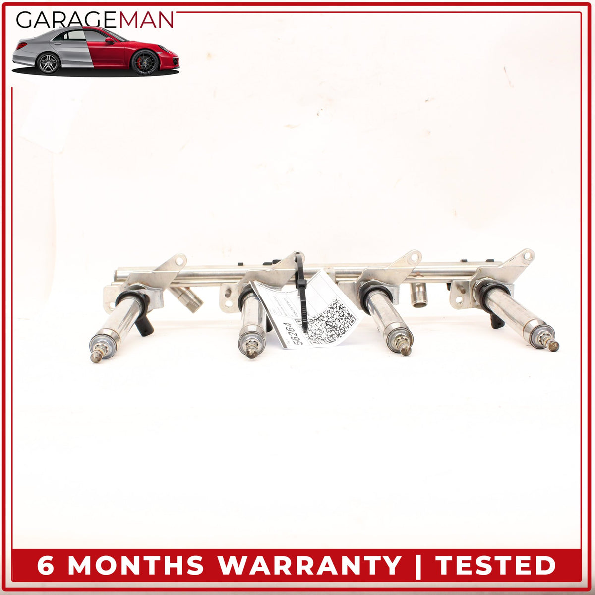 2011-2018 Mercedes C207 E550 Left Side Fuel Rail Ramp w/ Injector 2780780845 OEM