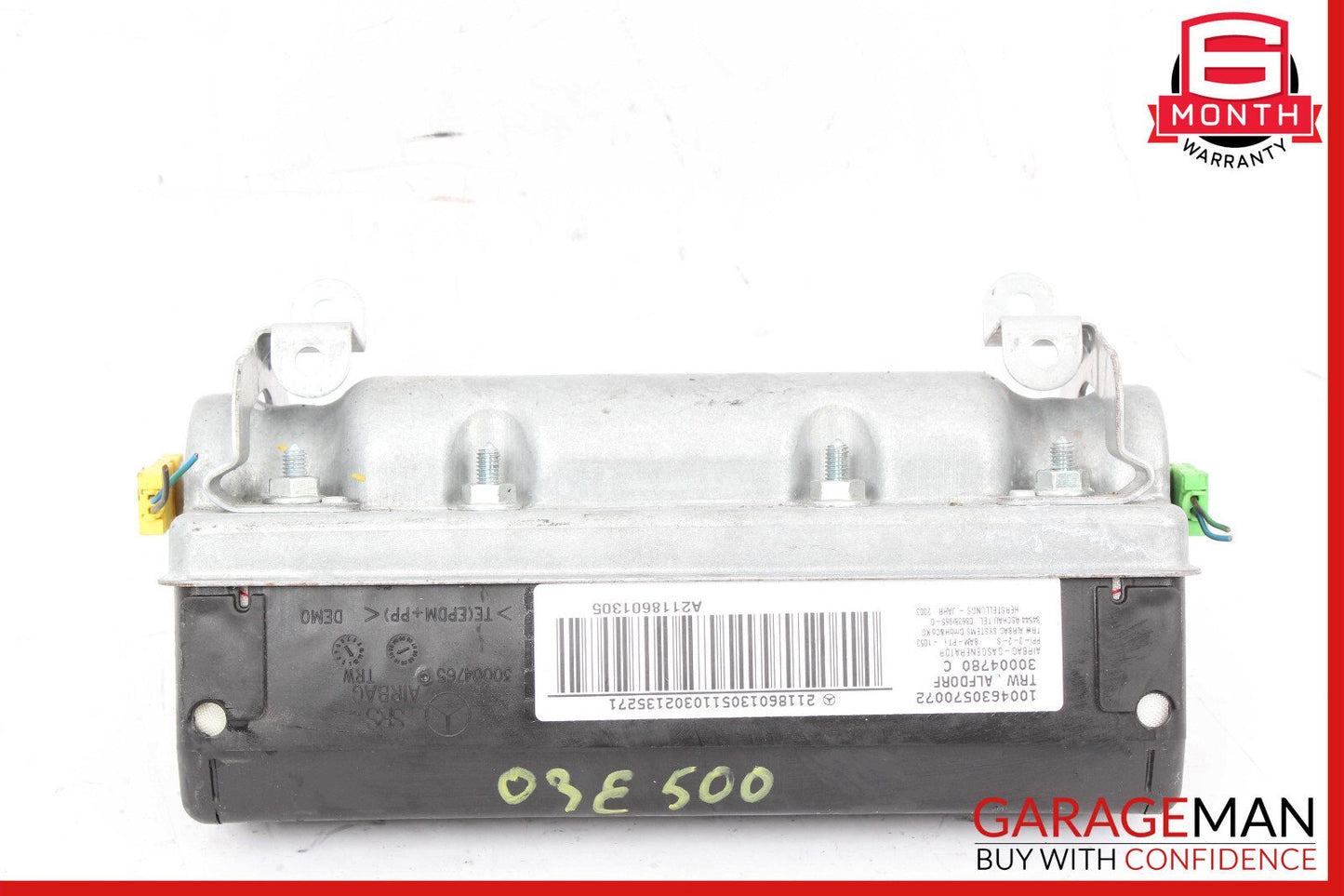 03-09 Mercedes W211 E500 E55 AMG Dash Dashboard Glove Box Airbag Air Bag OEM
