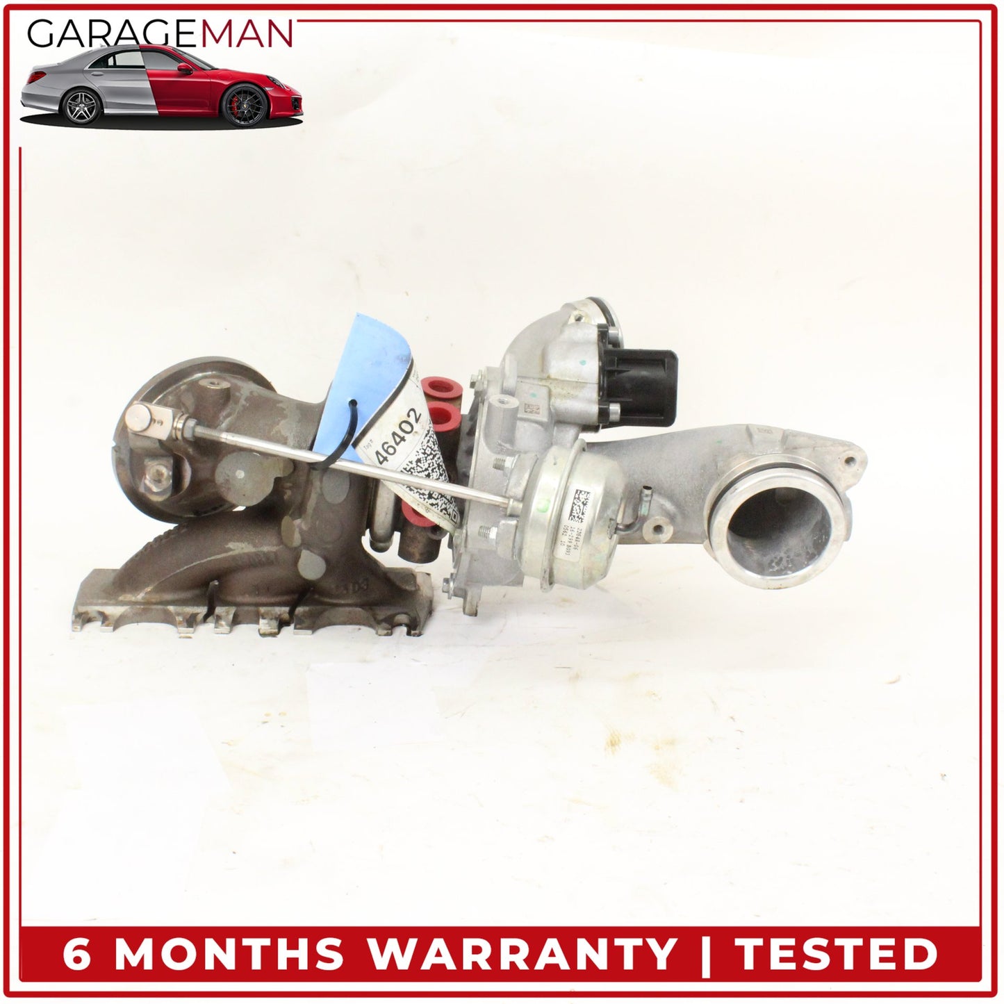 2014-2020 Mercedes W213 E400 M276 Left Turbocharger Turbo Charger Manifold OEM