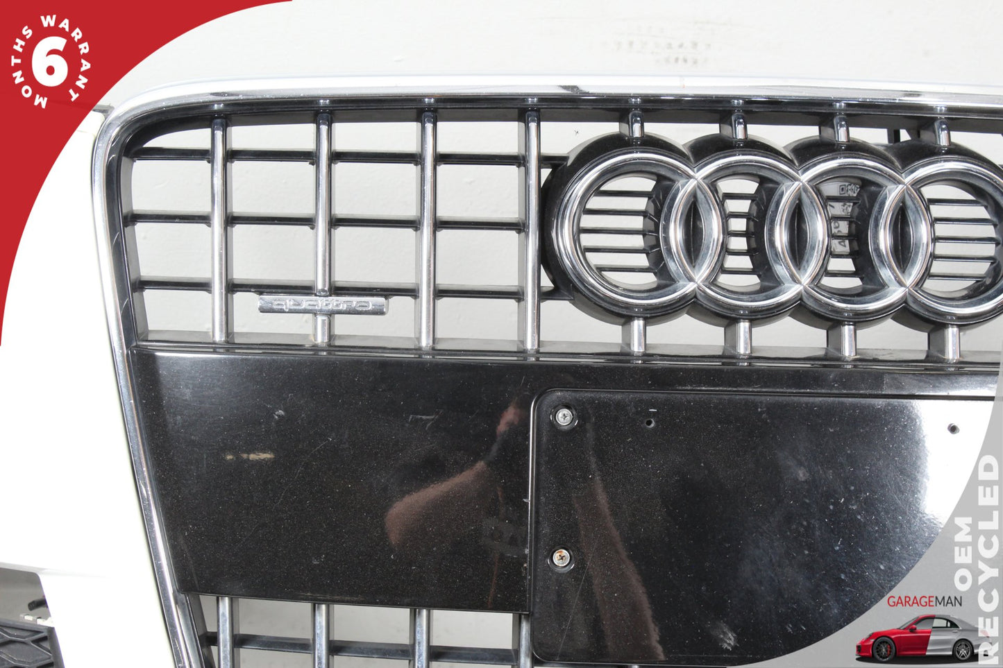 2010-2015 Audi Q7 SUV Front Bumper Cover Aseembly White w/ Grills 4L0807437H OEM