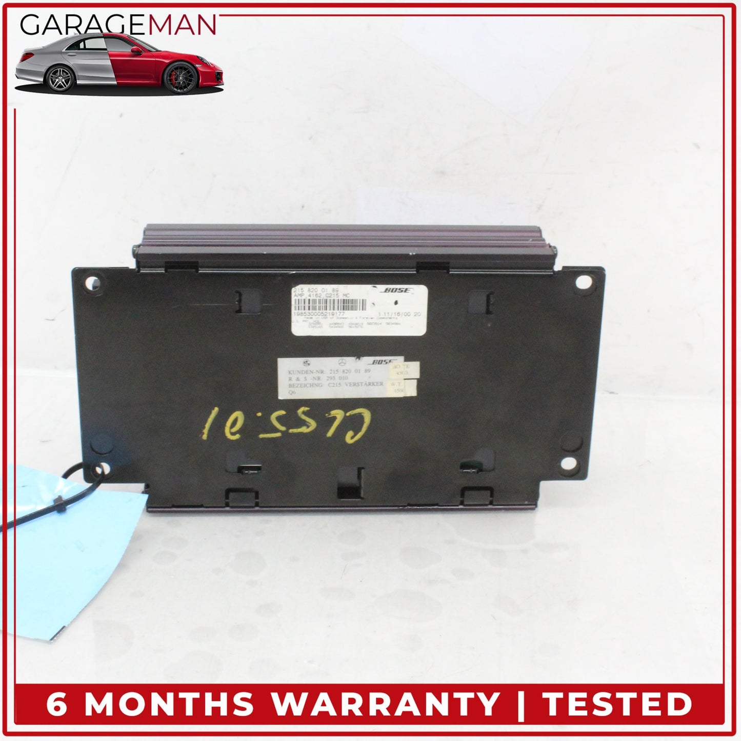 2000-2003 Mercedes W215 CL55 AMG Audio Radio Sound Amplifier AMP 2158200189 OEM
