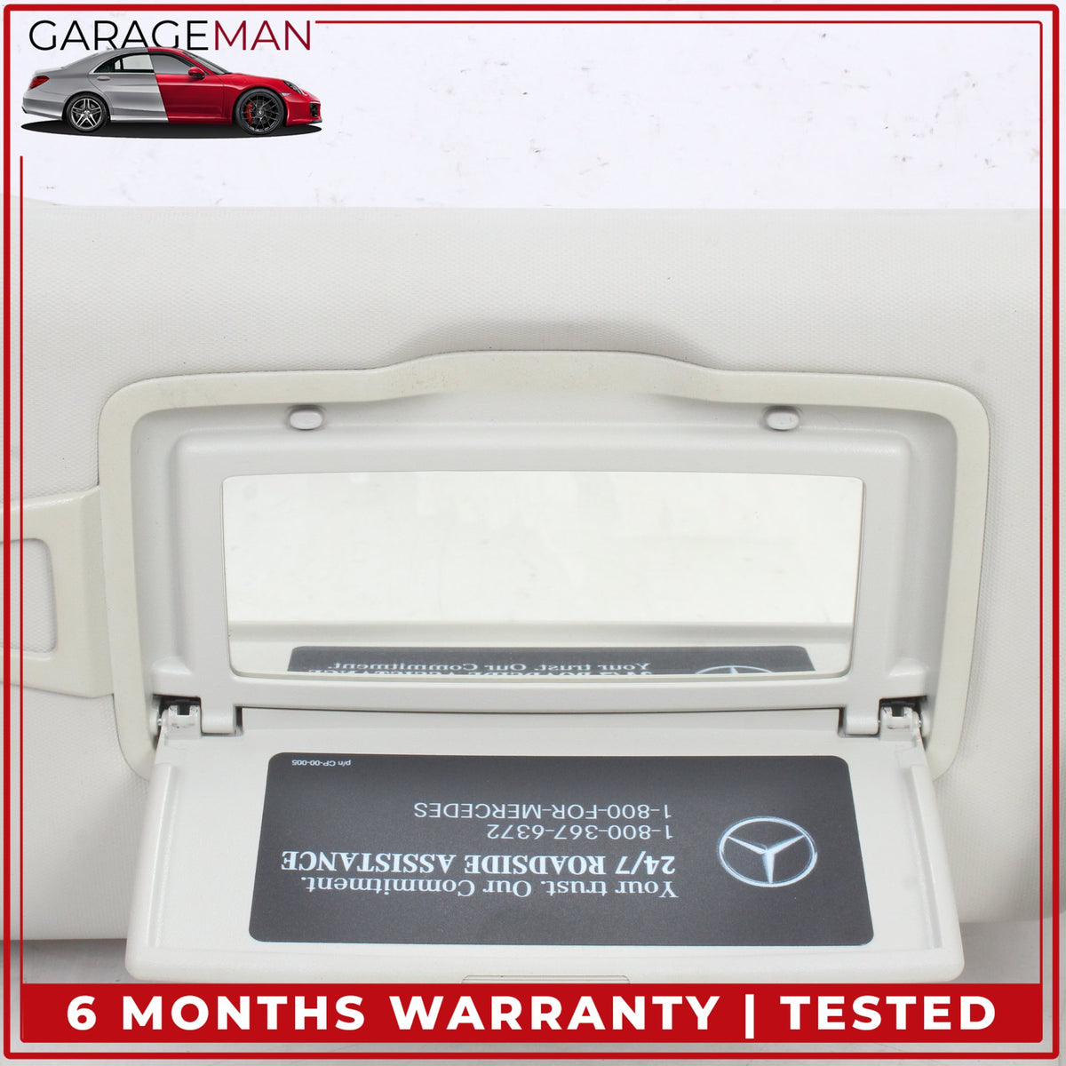 2017-2023 Mercedes W213 E300 Front Left and Right Side Sun Visor Set Gray OEM