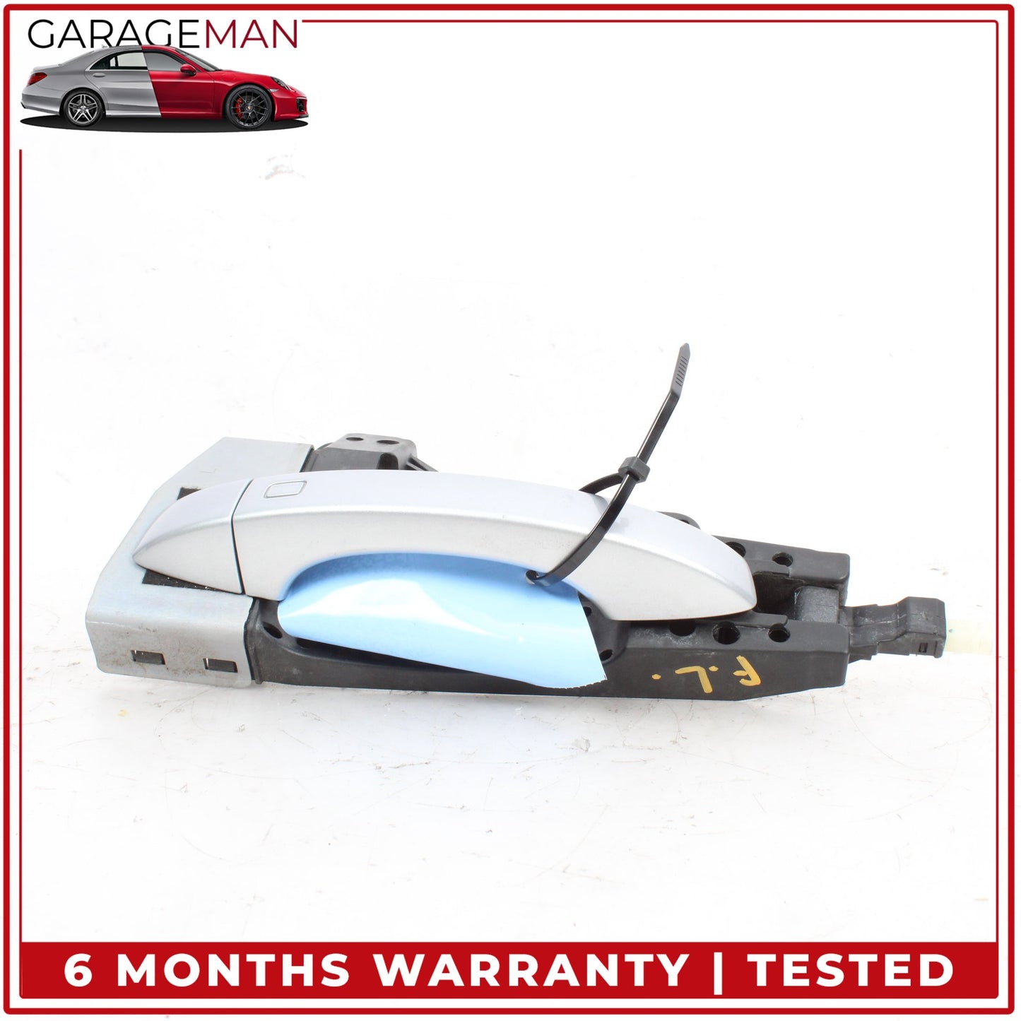 2017-2024 Audi Q7 Front Left Side Exterior Door Handle Silver 4M1837885A OEM