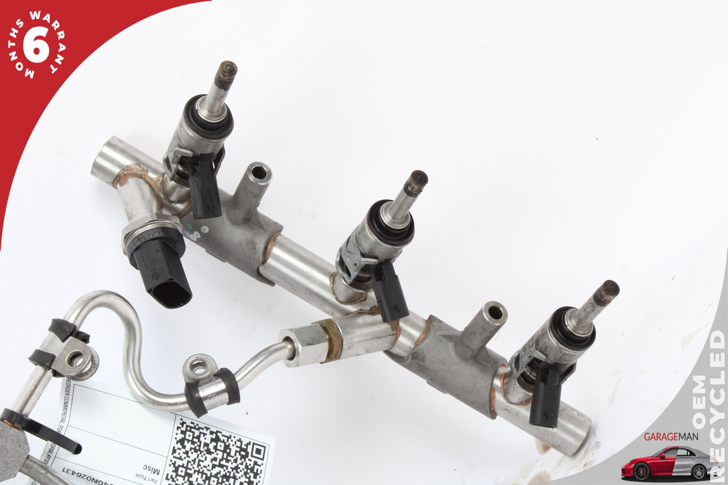 2015-2019 Audi A7 A6 A8 S4 Q7 3.0L Fuel Rail Line w/ Injectors 06E130089AF OEM
