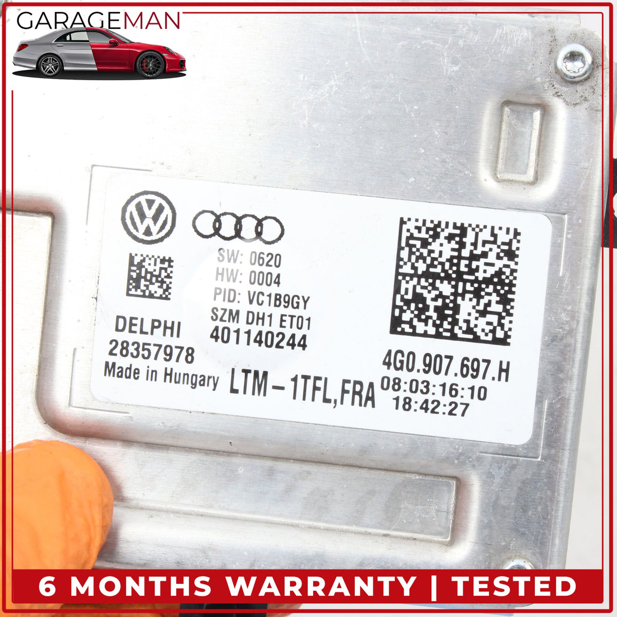 2016-2023 Audi TTS 8S Xenon Headlight Ballast Control Module 4G0907697H OEM