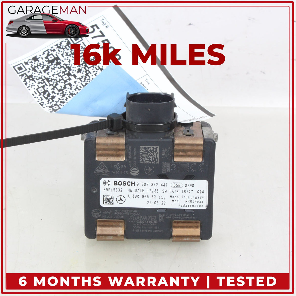 2019-2026 Mercedes W177 A220 GLE450 Rear Side Blind Spot Radar Sensor Module OEM
