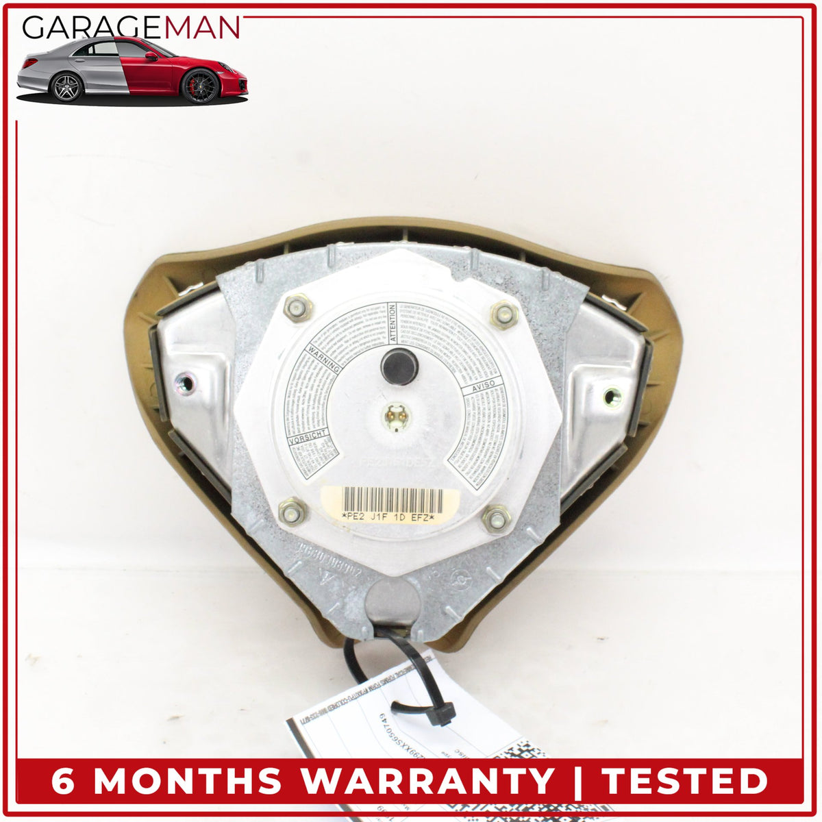 1997-2005 Porsche 911 996 Front Left Steering Wheel Airbag Beige 99680308902 OEM