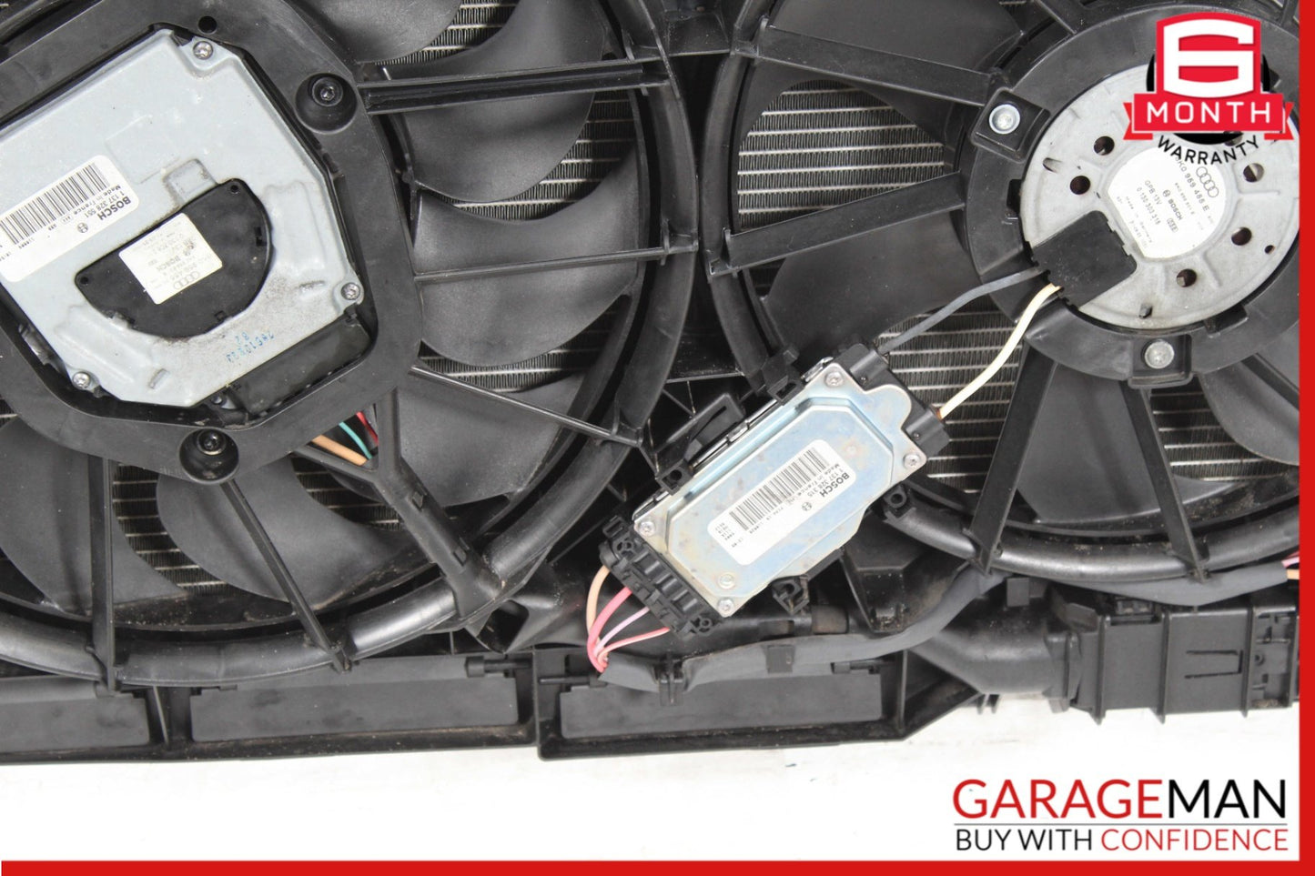 2008-2012 Audi S5 Engine Radiator Cooling Fan Motor Assembly 8K0121003N