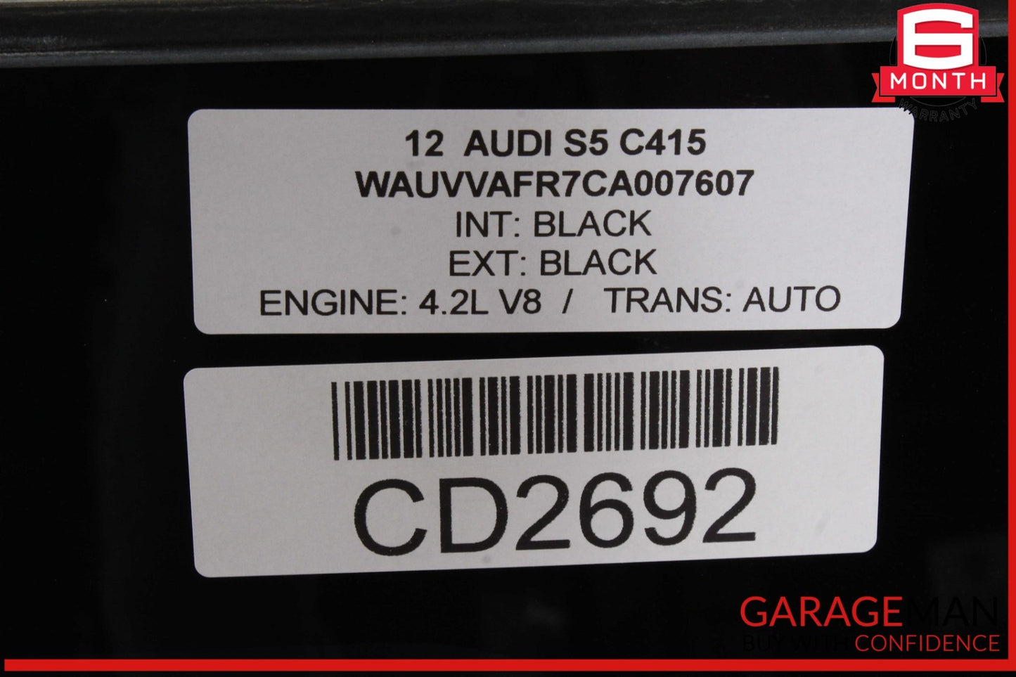 2008-2017 Audi A5 S5 RS5 Coupe Front Panoramic Sunroof Glass 8T0877911B OEM