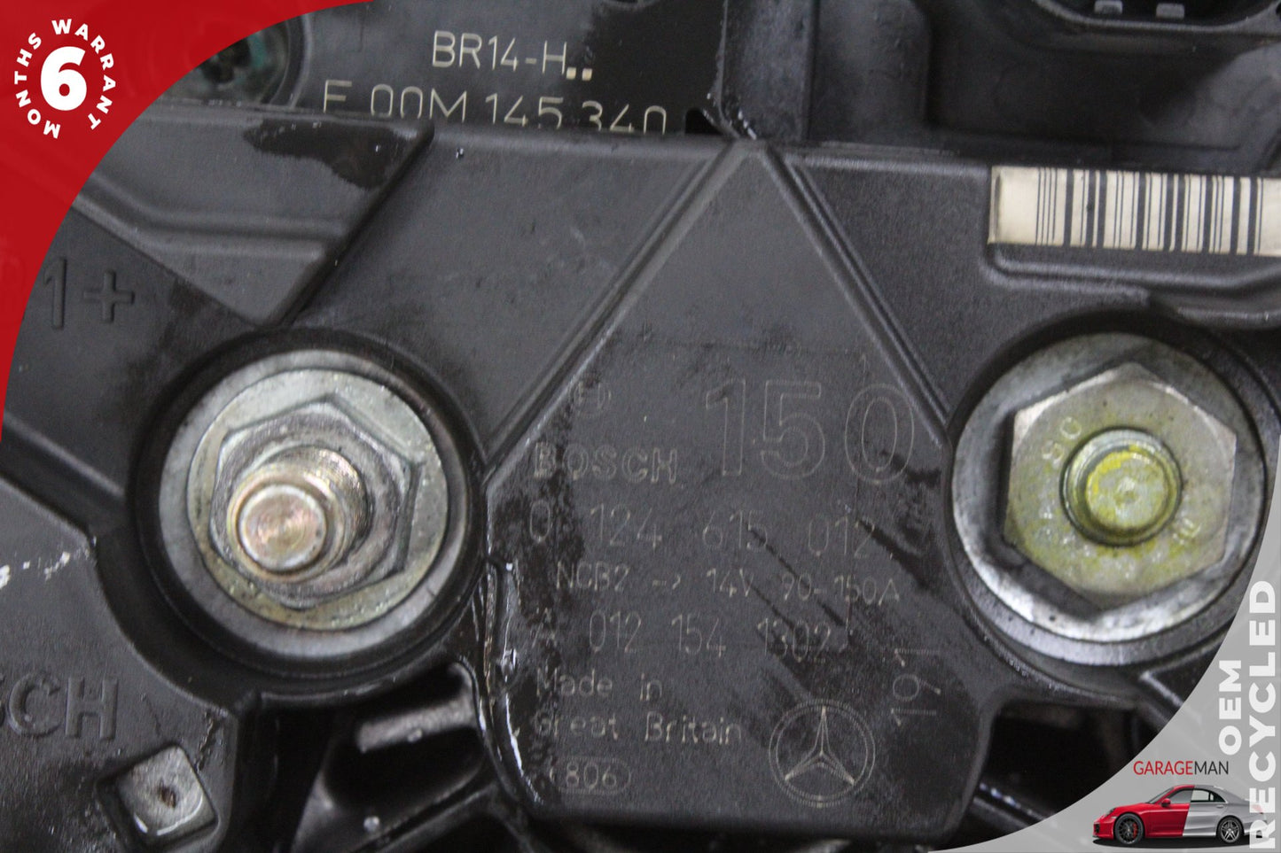 02-06 Mercedes-Benz CLK55 AMG W208 Convertible Alternator Generator 0124615012
