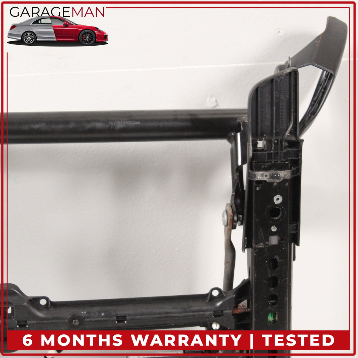 2017-2023 BMW 530e G30 Front Left Side Lower Seat Track Frame Rail w/ Motors OEM