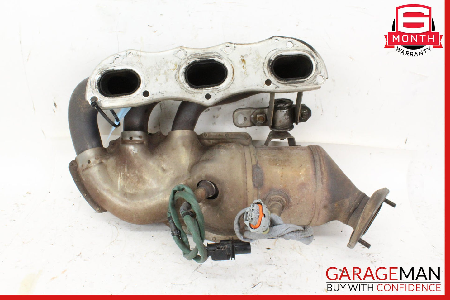 2014-2016 Porsche Cayman 981 Left Side Exhaust Manifold Catalytic Converter OEM