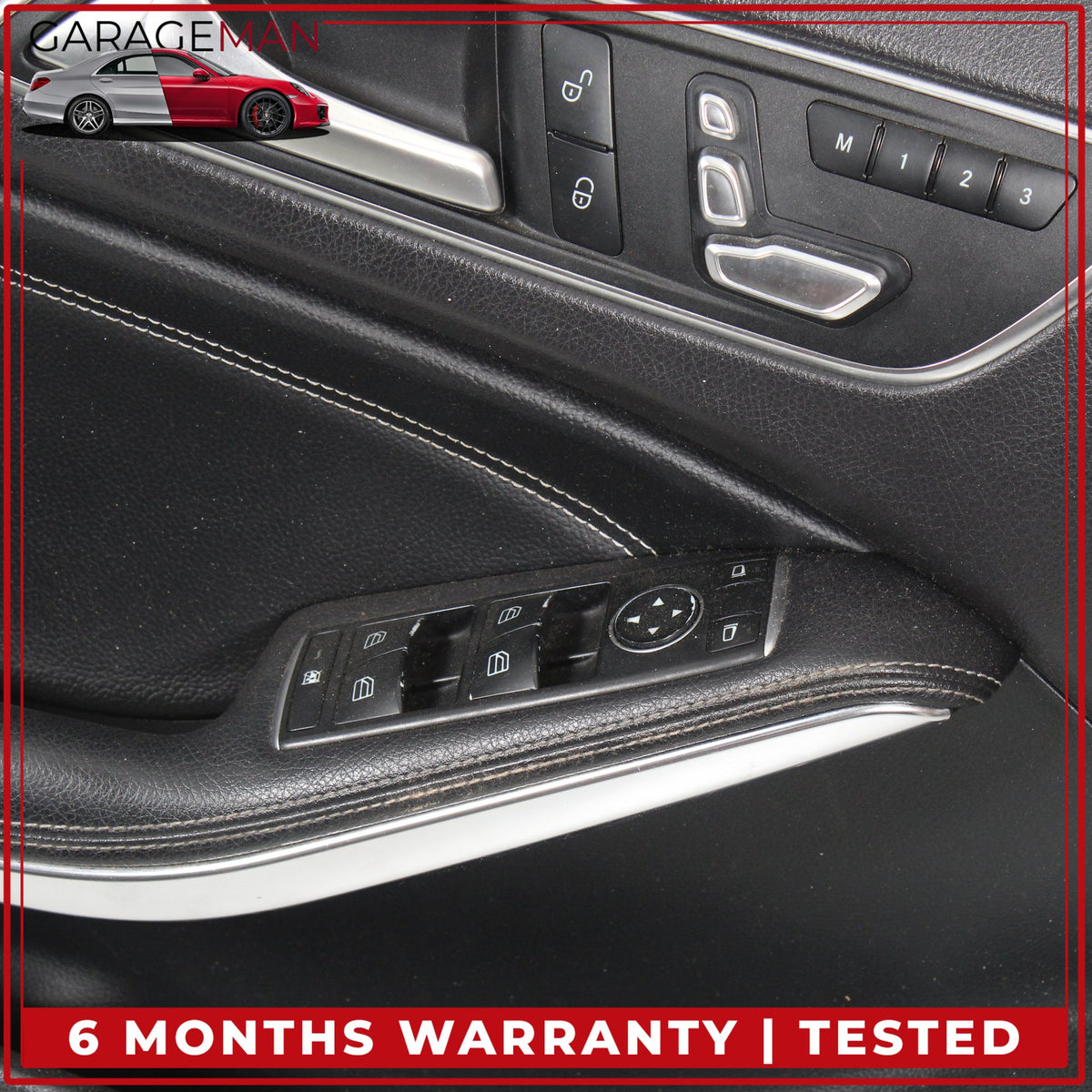 2015-2020 Mercedes X156 GLA250 Front Left Door Trim Panel w/ Control Switch OEM