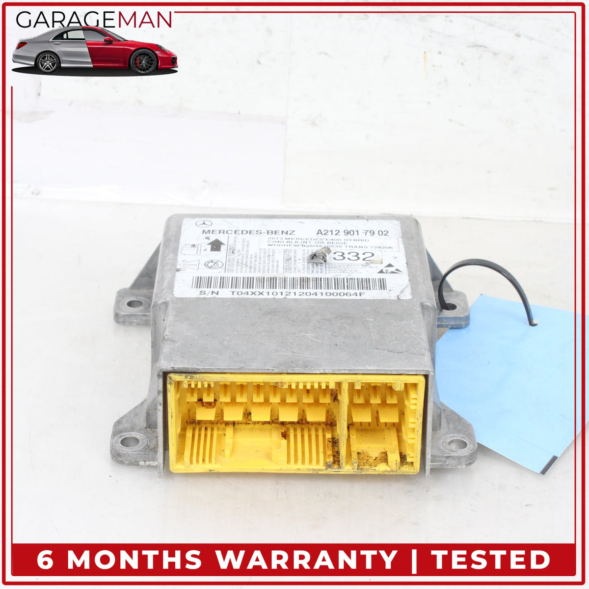 2012-2016 Mercedes W212 E400 Airbag Air Bag Sensor Module 2129017902 OEM