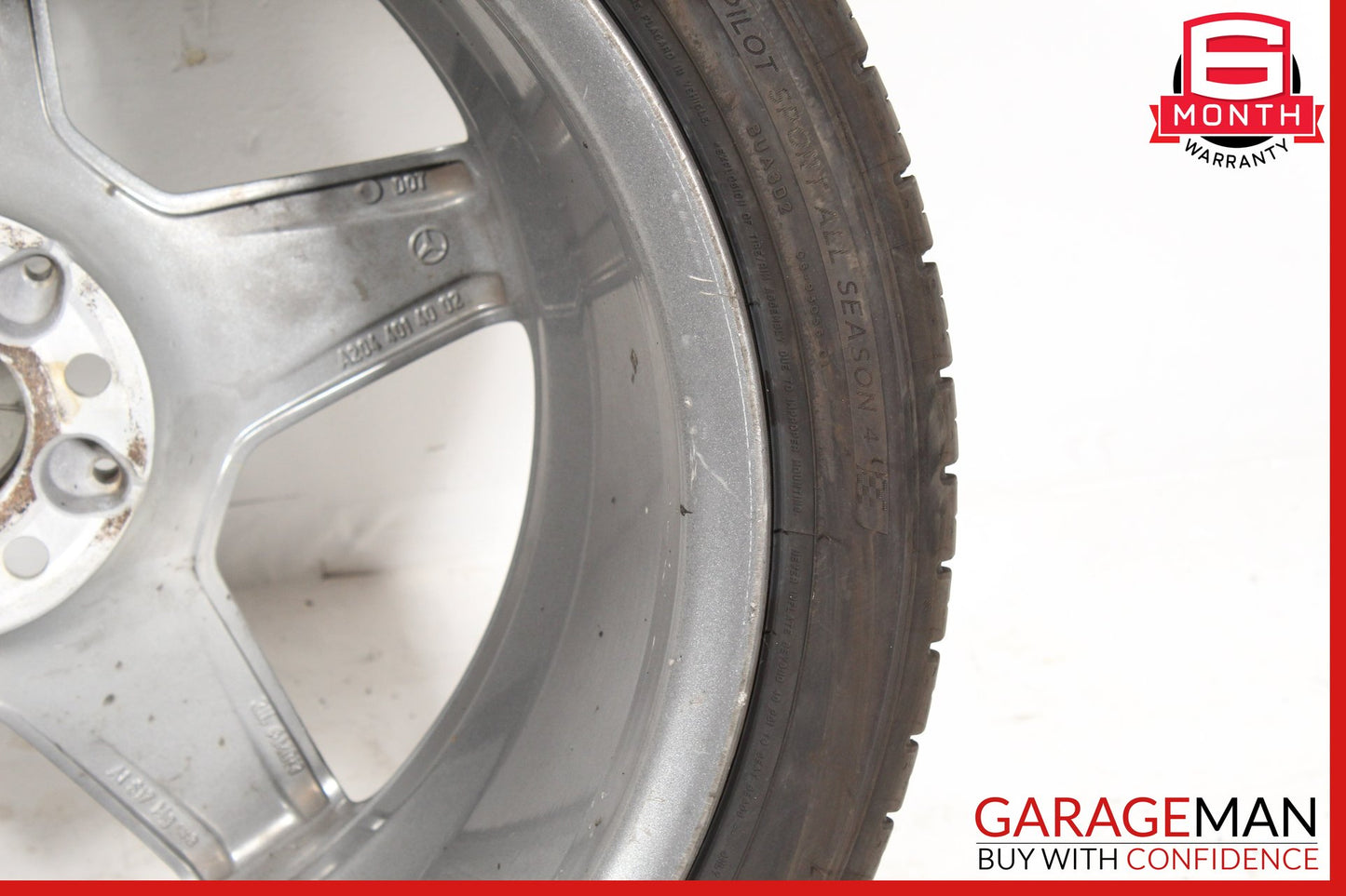2009-2015 Mercedes W204 C300 Rear Wheel Rim w/ Tire 9JX18 H2 ET54 2044014002 OEM