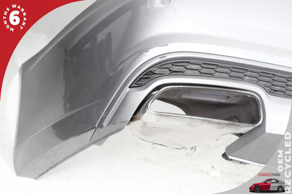 2016-2018 Audi A6 C7 Rear S-Line Bumper Cover Assembly 4G5807511AG Ice Silver Metallic