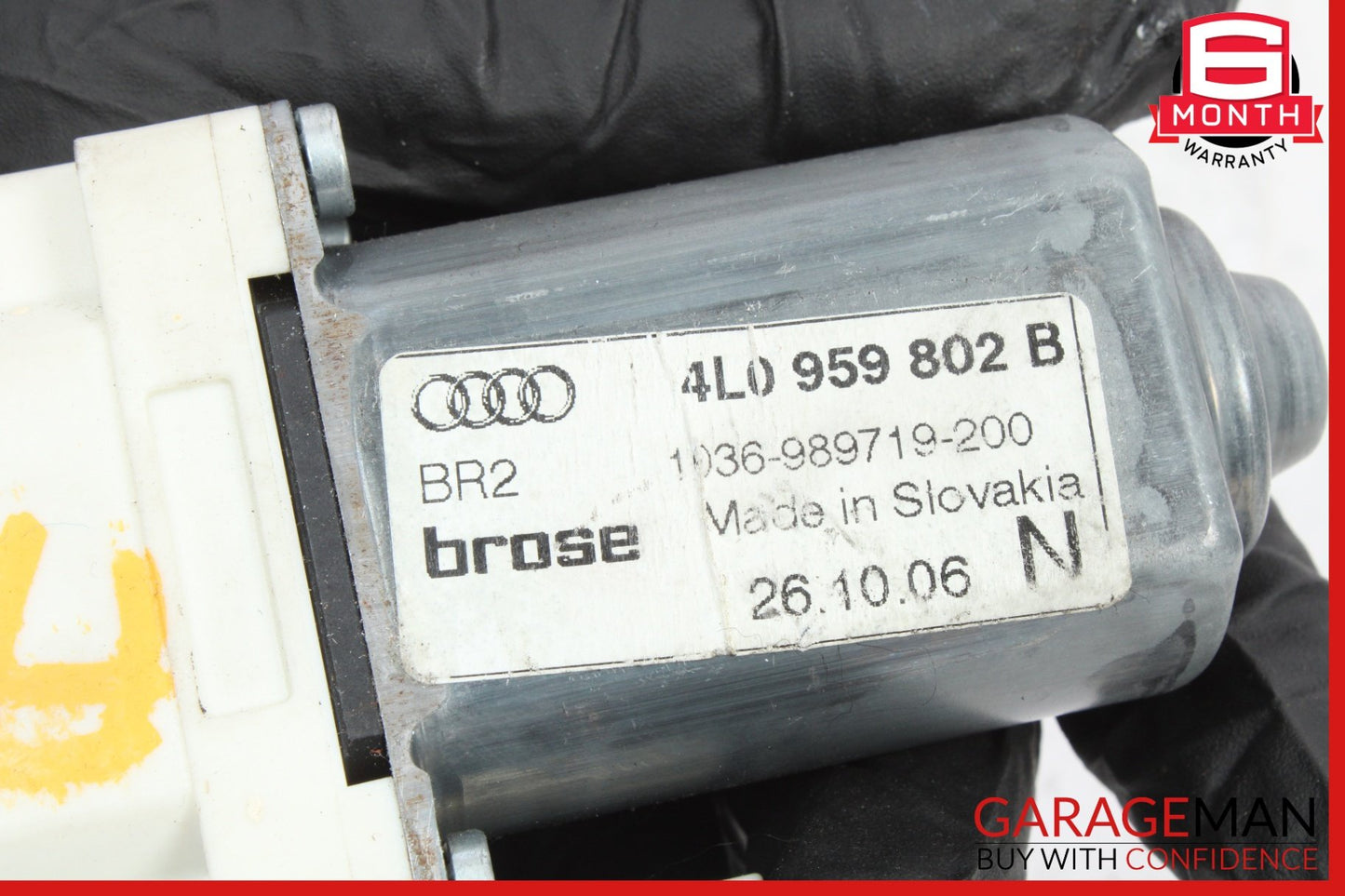 2007-2015 Audi Q7 Front Right Window Regulator Motor 4L0959802B Genuine