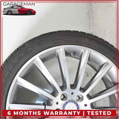 2015-2023 Mercedes W205 C300 Front Side Wheel Rim w/ Tire 7.5JX19H2 ET44 OEM