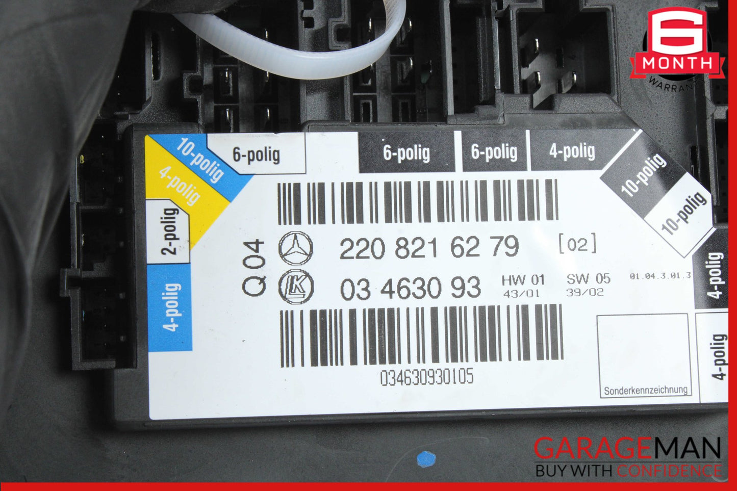 2000-2006 Mercedes W220 S55 AMG Rear Left Seat Control Module 2208216279 OEM