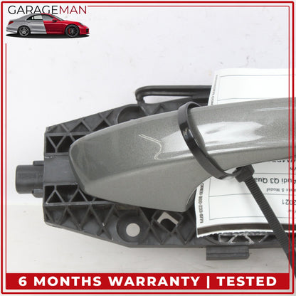 2019-2025 Audi Q3 Rear Right Side Exterior Door Handle Gray Metallic OEM