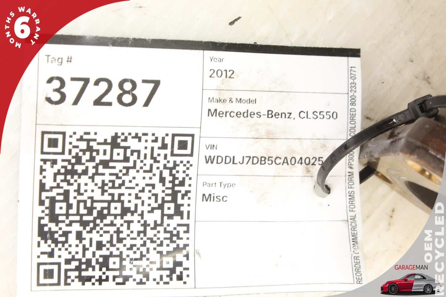 12-18 Mercedes-Benz CLS550 W218 Coupe Left Exhaust Pipe Adapter 2781400908