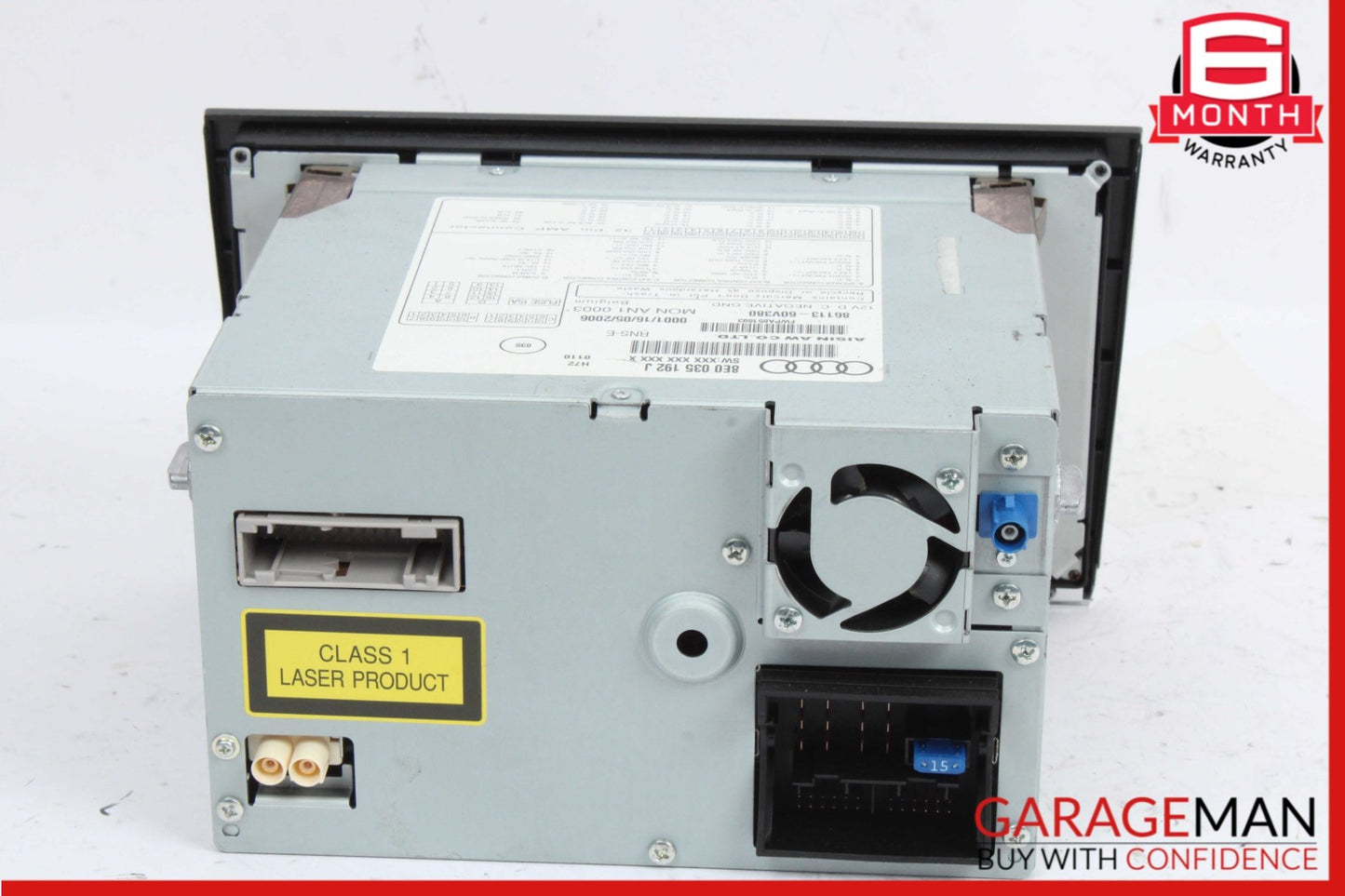 2005-2008 Audi A4 S4 RS4 Audio Radio Navigation Head Unit 8E0035192J OEM