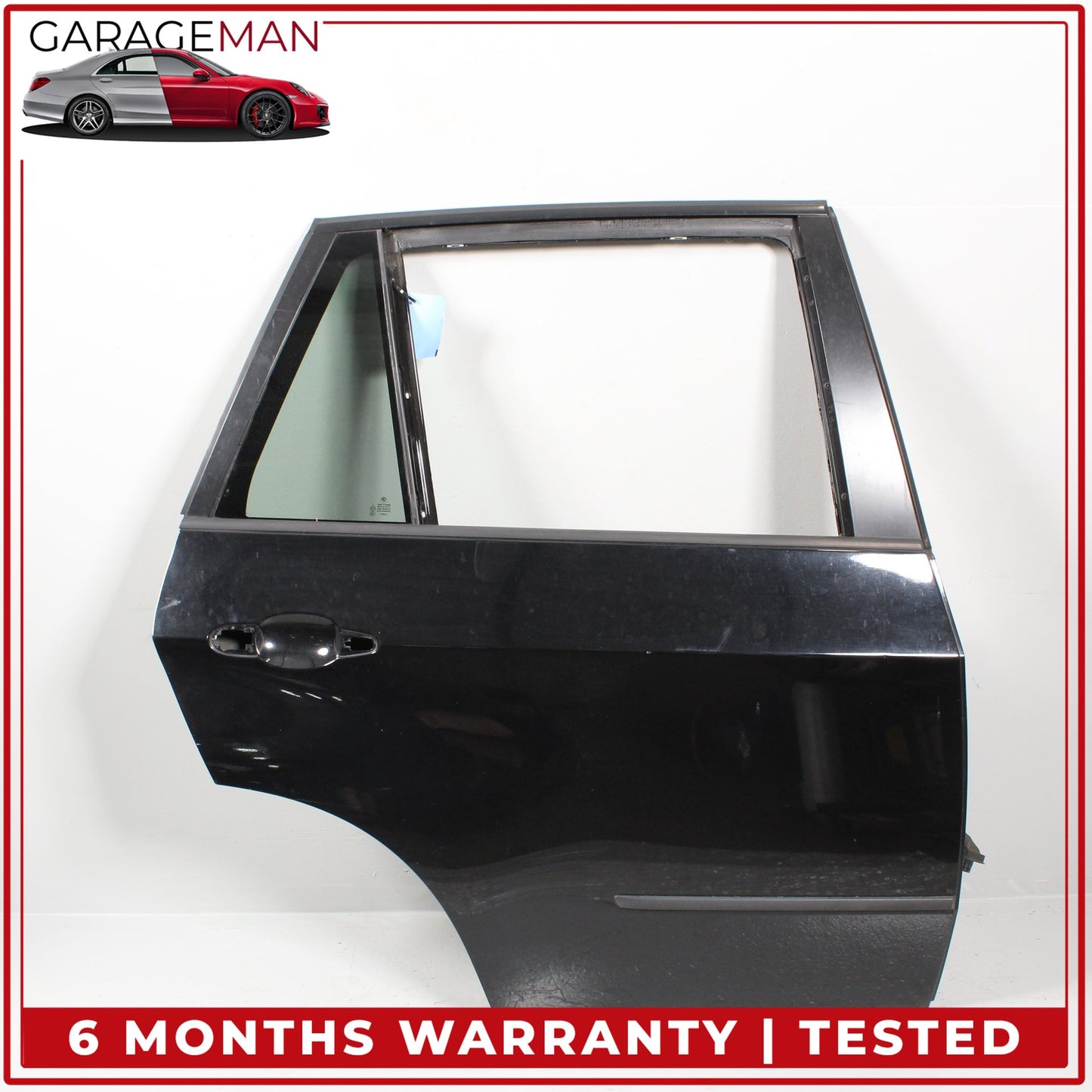 2007-2013 BMW X5 E70 Rear Right Side Door Shell Black w/ Window Regulator OEM