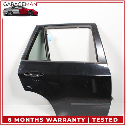 2007-2013 BMW X5 E70 Rear Right Side Door Shell Black w/ Window Regulator OEM