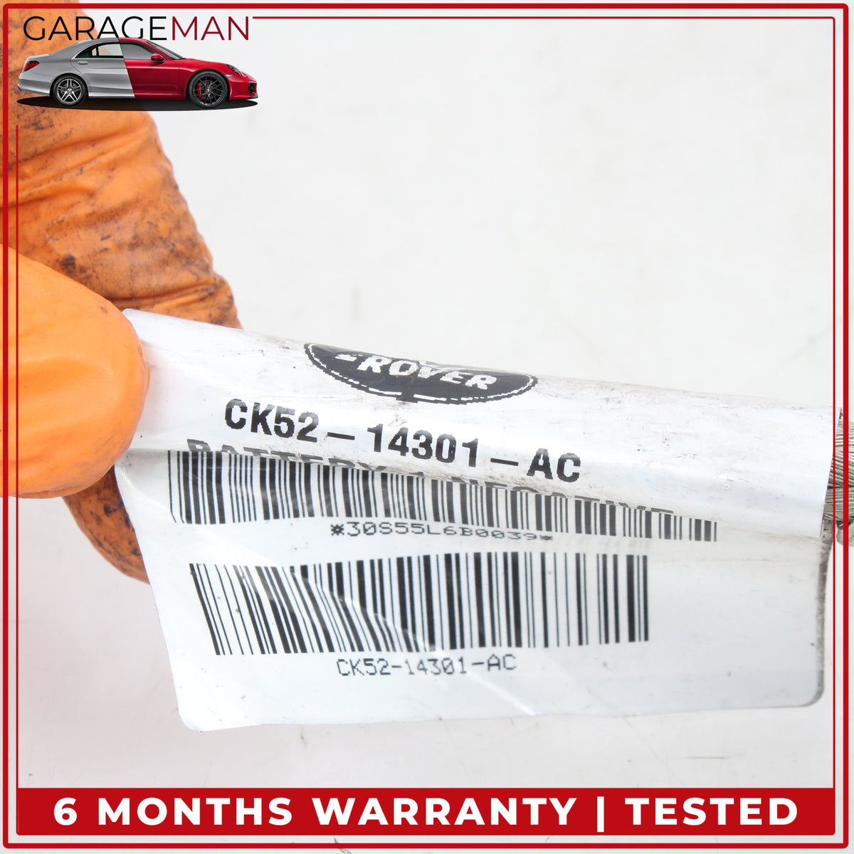 2013-2017 Range Rover L405 L494 Negative Battery Terminal Cable CK5214301AC OEM