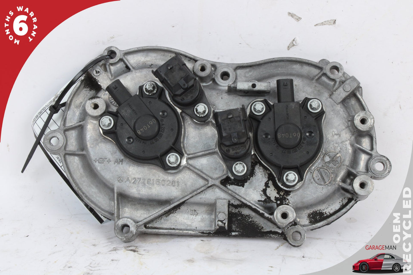 2005-2013 Mercedes W221 S550 Front Left Side Engine Timing Chain Cover Plate OEM