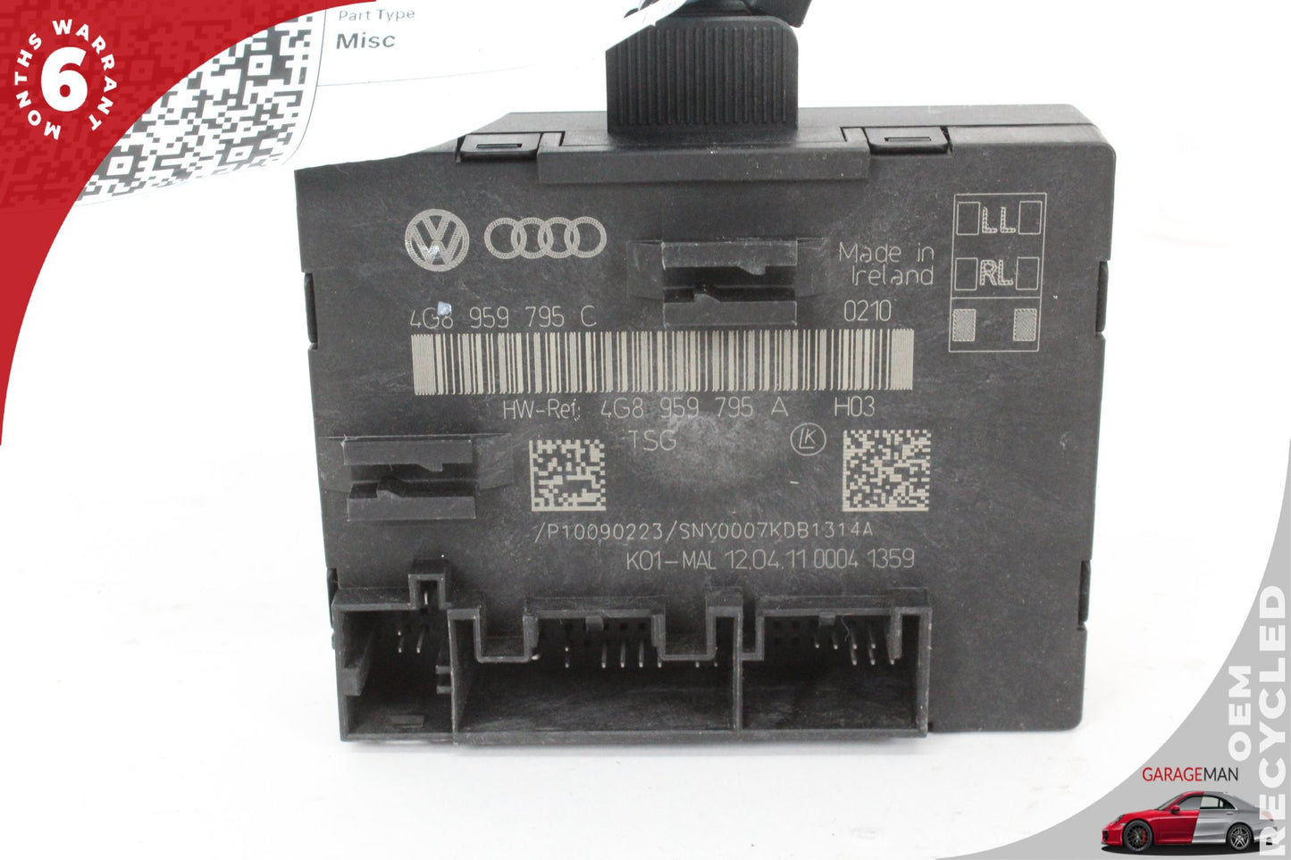 2012-2018 Audi A7 Rear Left or Right Side Door Control Module 4G8959795C OEM